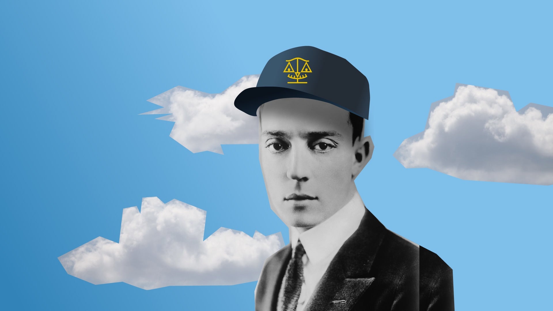 Buster Keaton wearing a Libra cap – Team Libra