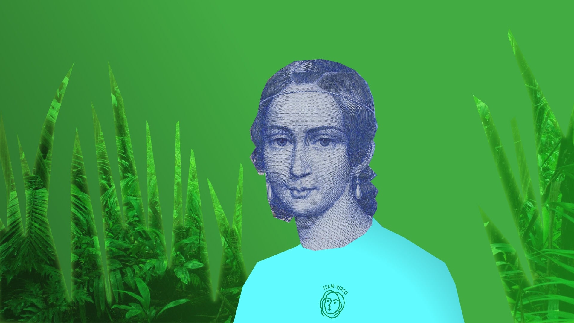 Clara Schumann wearing a Team Virgo T-shirt – Team Virgo